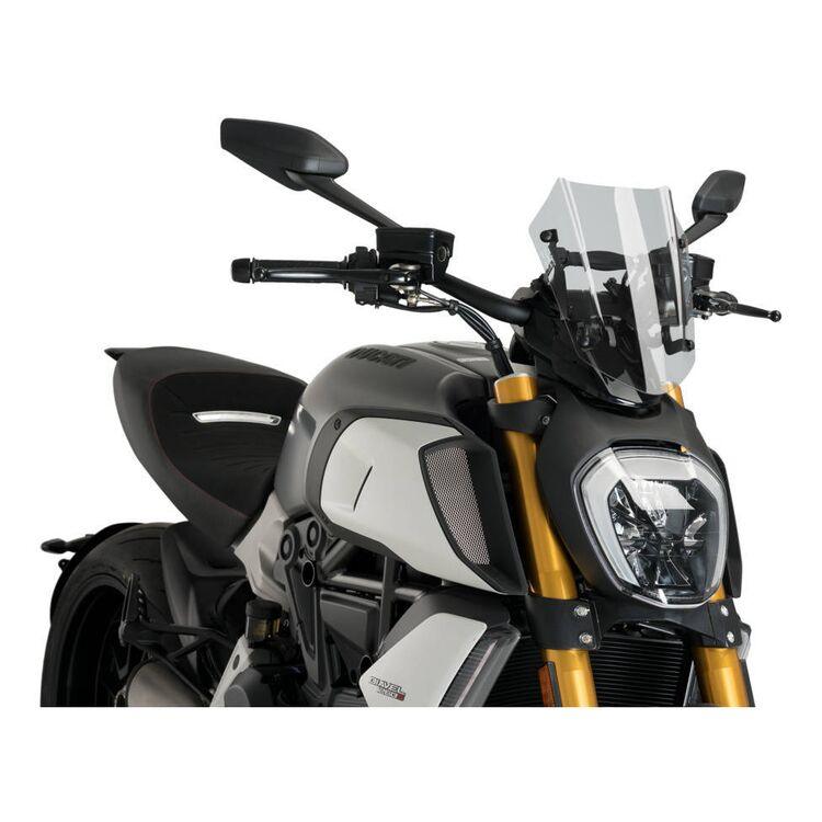 Puig Naked New Generation Windscreen for Ducati Diavel 1260 2019-21 - My Superbike Store