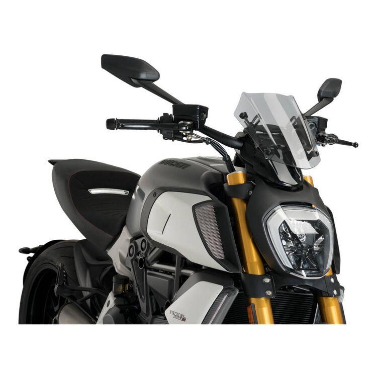 Puig Naked New Generation Windscreen for Ducati Diavel 1260 2019-21 - My Superbike Store