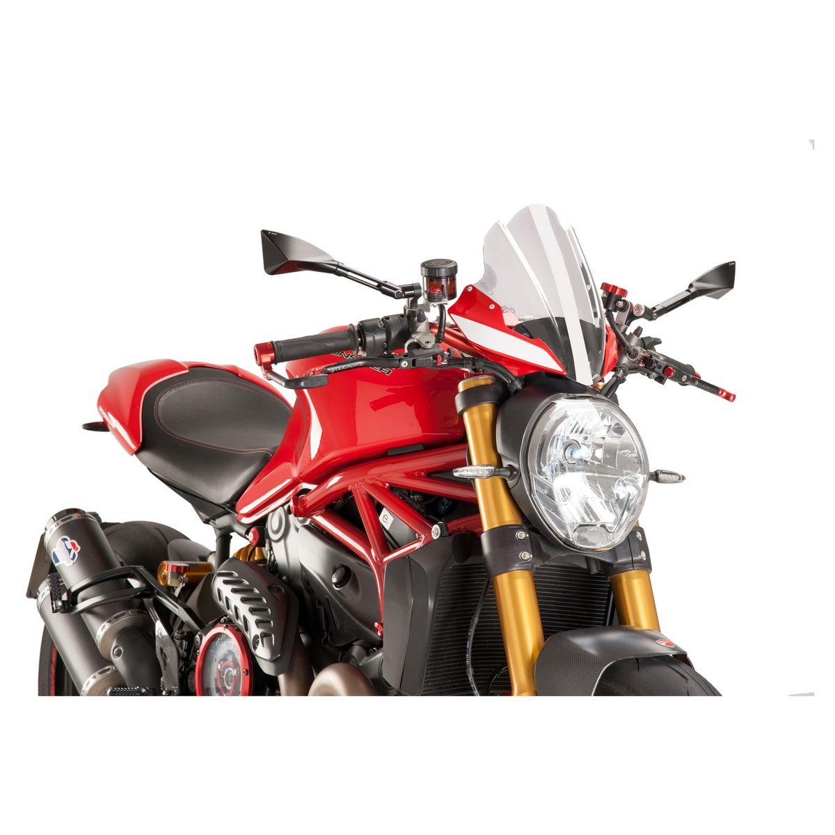 Puig Touring Naked New Generation Windscreen for Ducati Monster 797 - My Superbike Store