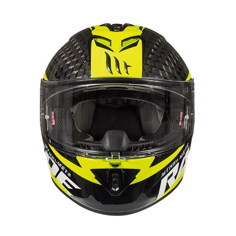 MT Helmets Rapide Pro Carbon Kid C3 Helmet - Yellow - My Superbike Store