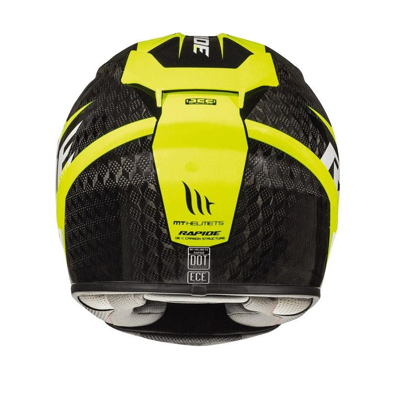 MT Helmets Rapide Pro Carbon Kid C3 Helmet - Yellow - My Superbike Store