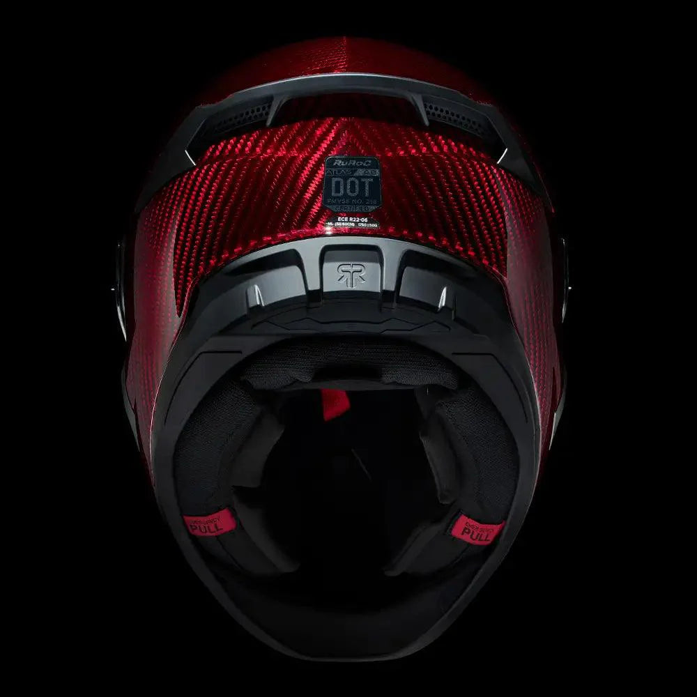 Ruroc Atlas 4.0 Carbon Helmet - Ruby Carbon - My Superbike Store