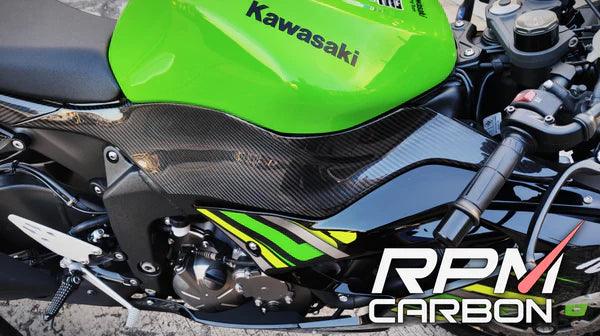 RPM Carbon Fiber Tank Side Panels for Kawasaki ZX-6R 2019-22 - My Superbike Store