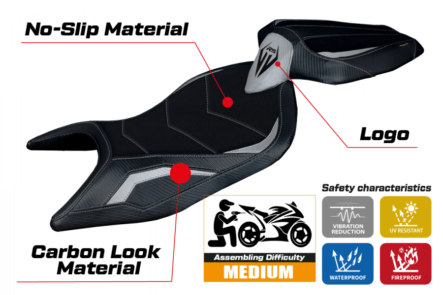 Tappezzeria Naxos Ultragrip Seat Cover for Aprilia RS 660 - My Superbike Store