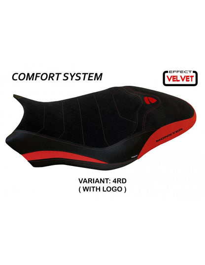 Tappezzeria Ovada 1 Velvet Comfort System Seat Cover for Ducati Monster 797 - My Superbike Store