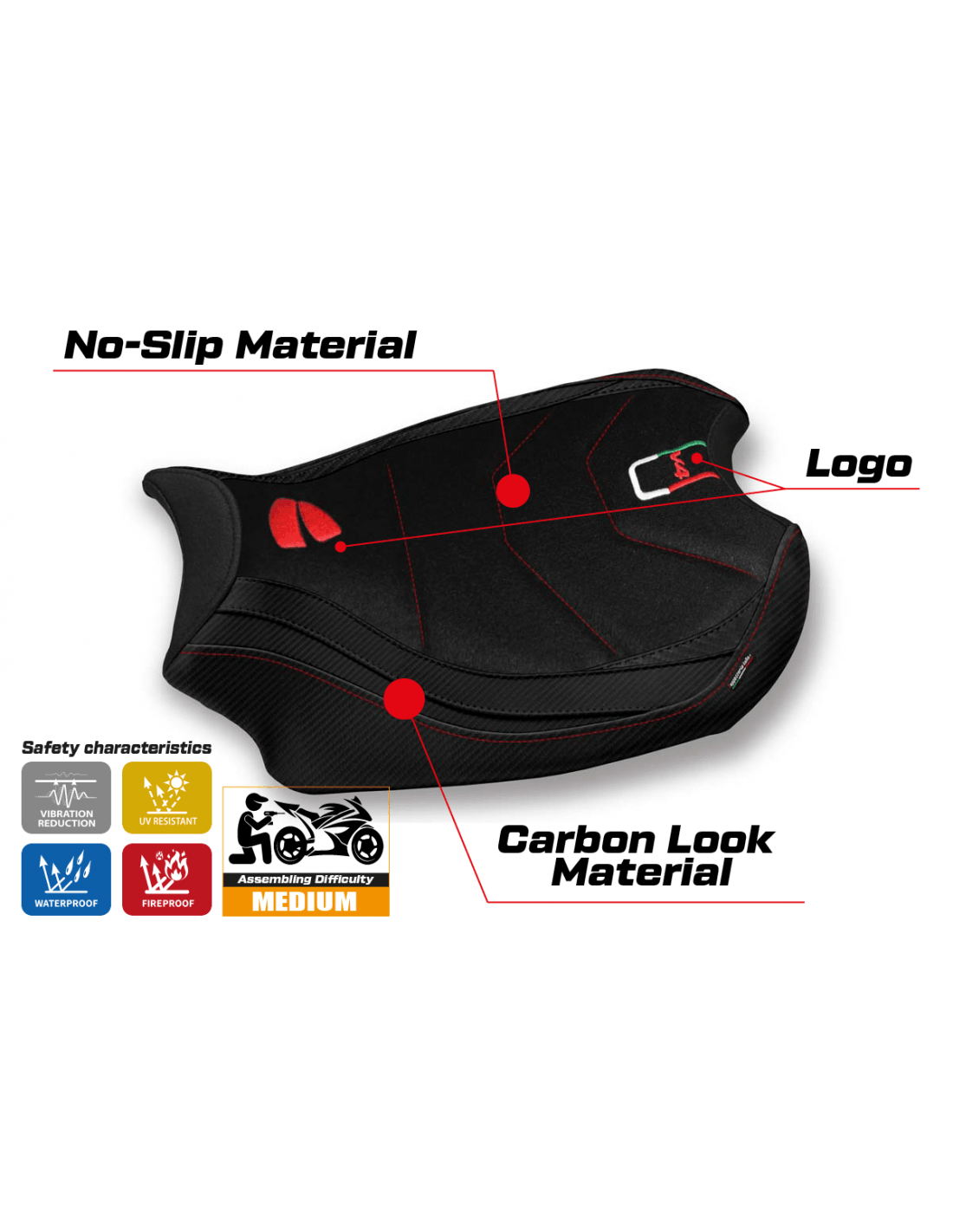 Tappezzeria Smila Ultragrip Seat Cover for Ducati Panigale V4 - My Superbike Store