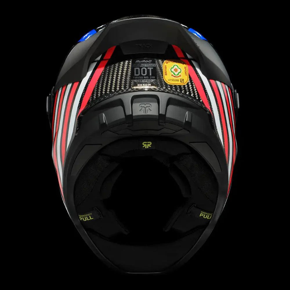 Ruroc Atlas 4.0 Track Helmet - Stars and Stripes - My Superbike Store