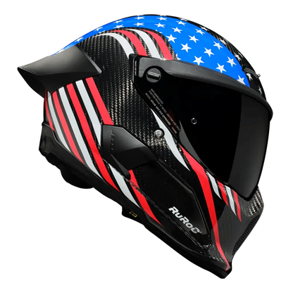 Ruroc Atlas 4.0 Track Helmet - Stars and Stripes - My Superbike Store