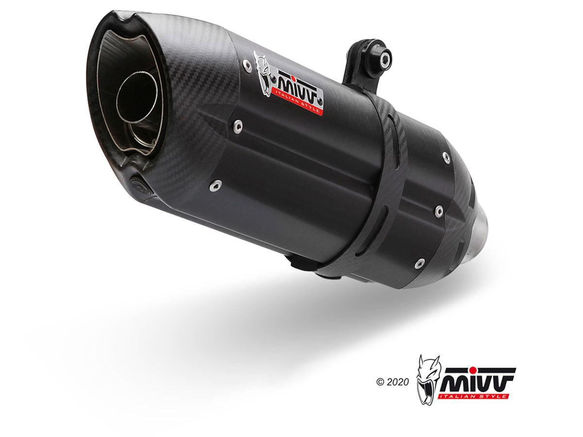 Mivv Sound Black Slip-On Exhaust for Kawasaki ZX-10R 2016-22 - My Superbike Store