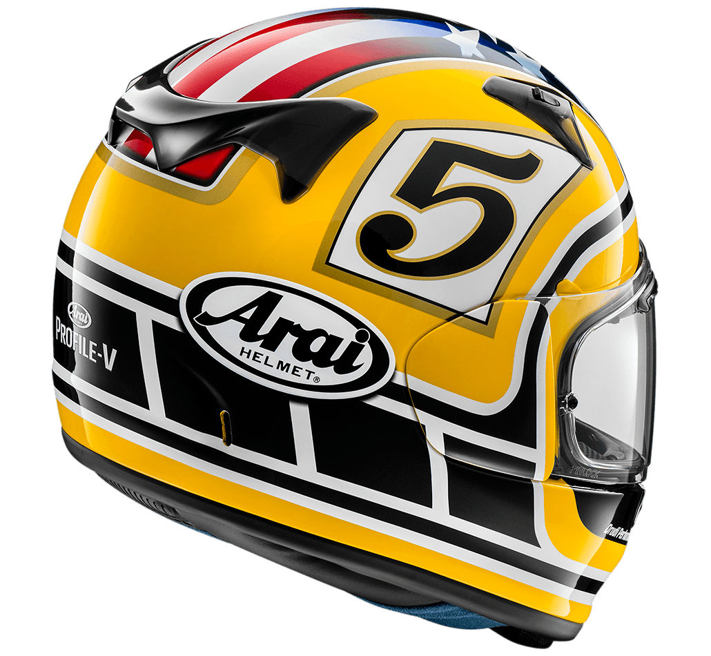 Arai Profile-V Edwards Legend Yellow Helmet - My Superbike Store