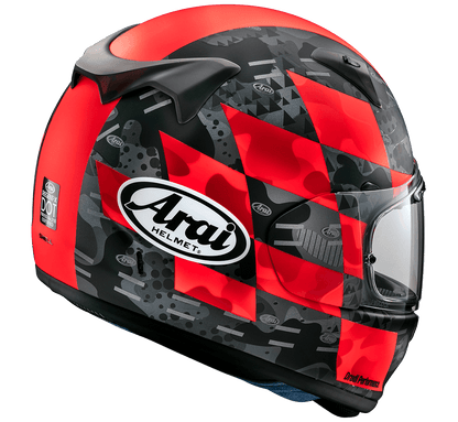 Arai Profile-V Patch Matte Red Helmet - My Superbike Store