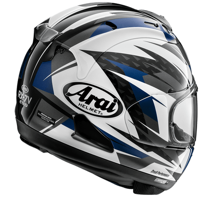 Arai RX-7V Evo Rush Blue Helmet - My Superbike Store