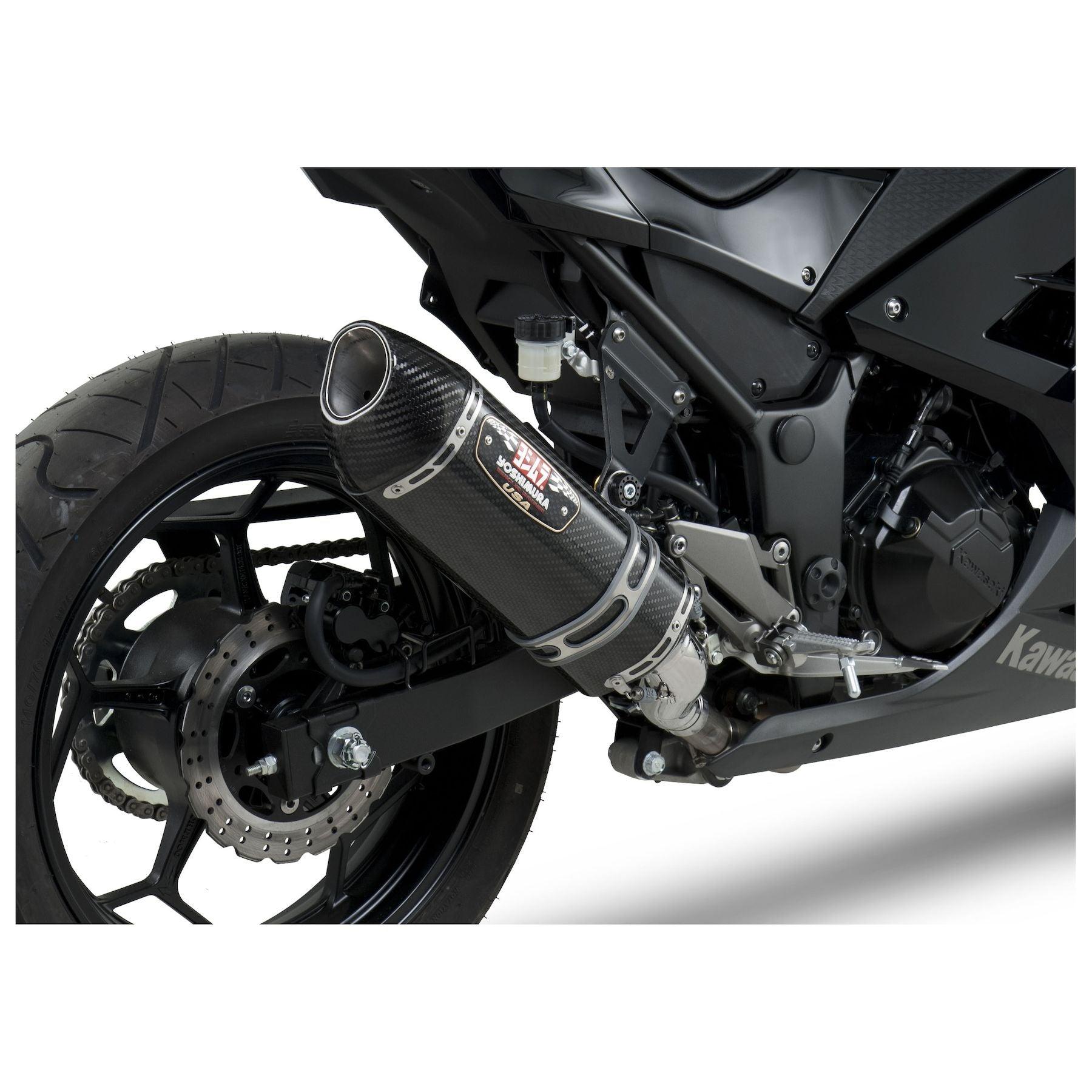 Yoshimura R77 Street Slip-On Exhaust for Kawasaki Ninja 300 - My Superbike Store