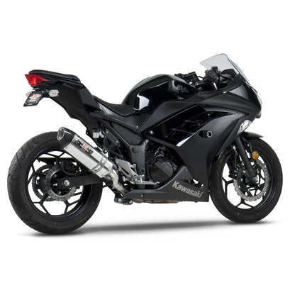 Yoshimura R77 Street Slip-On Exhaust for Kawasaki Ninja 300 - My Superbike Store