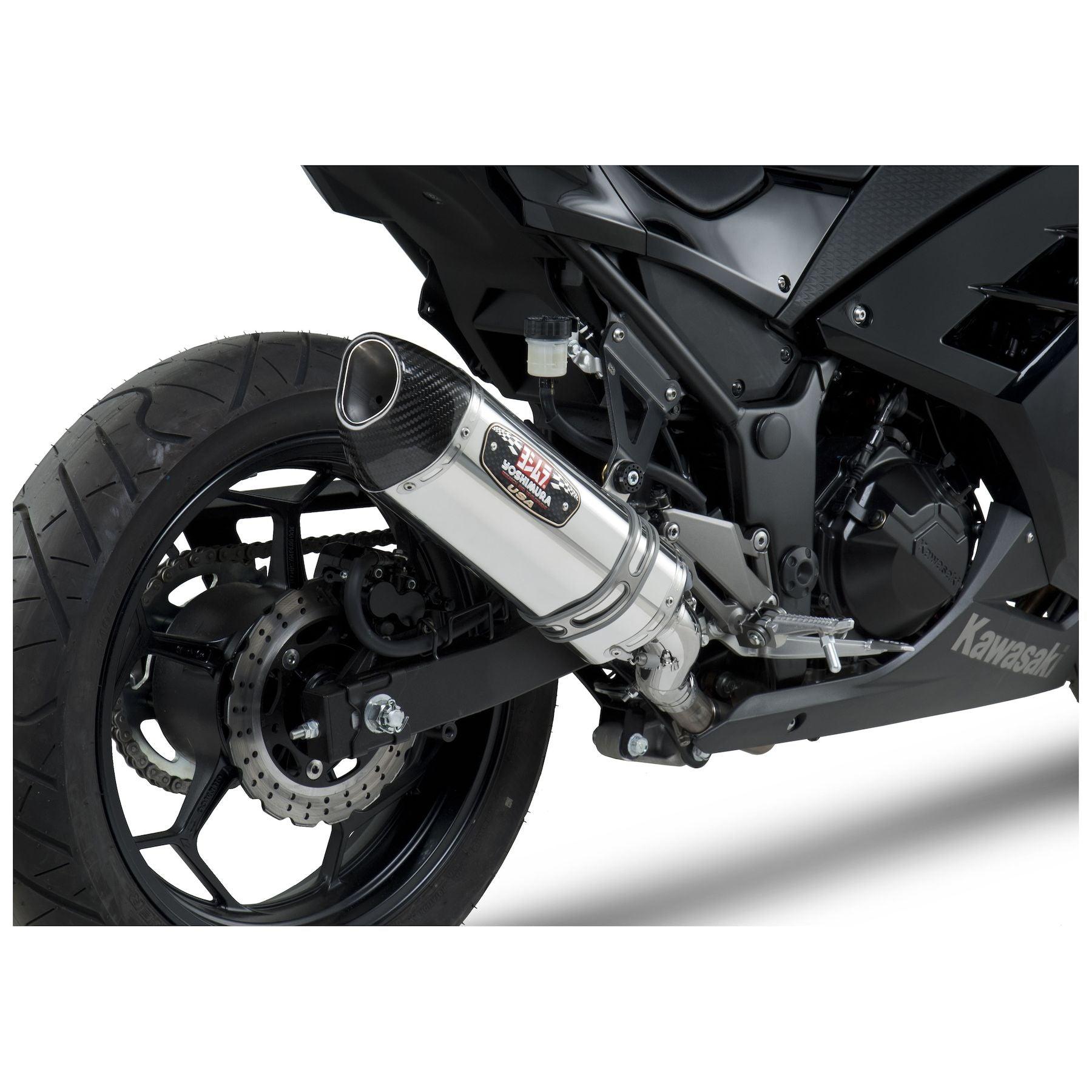 Yoshimura R77 Street Slip-On Exhaust for Kawasaki Ninja 300 - My Superbike Store