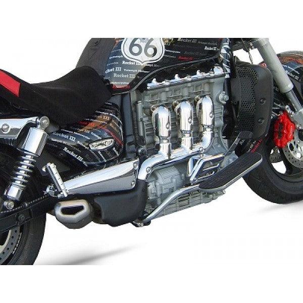 Zard Penta Steel Aluminium Exhaust For Triumph Rocket 3 - My Superbike Store