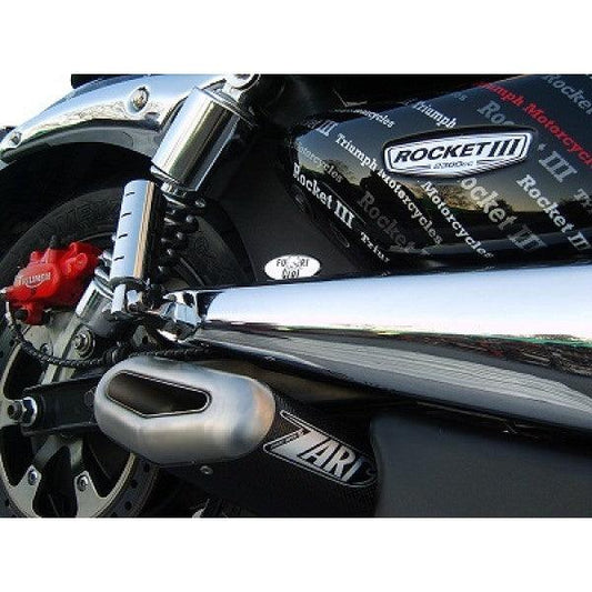 Zard Penta Steel Aluminium Exhaust For Triumph Rocket 3 - My Superbike Store